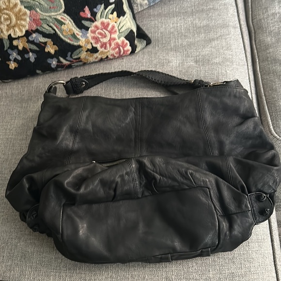 James Drake Slouchy Black Leather Bag - Picture 3 of 14